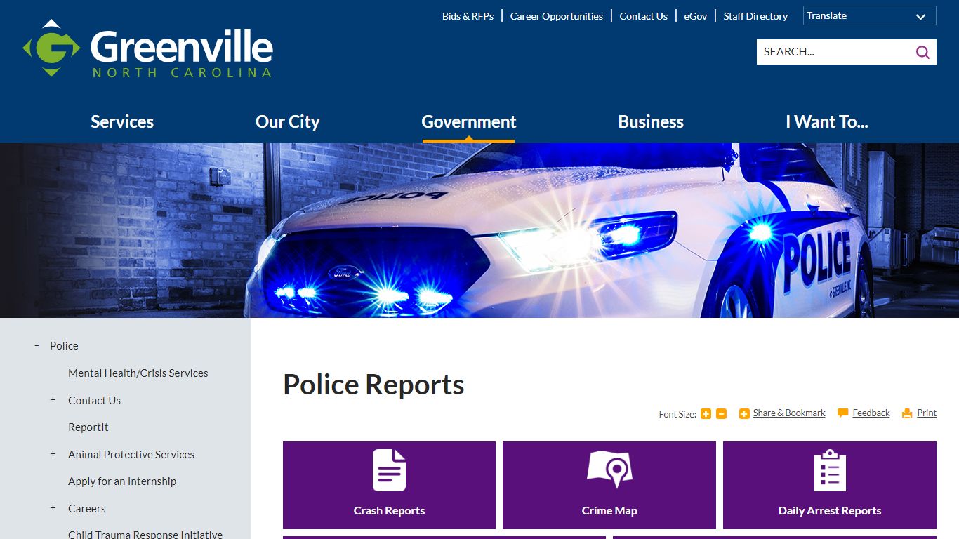 Police Reports | Greenville, NC