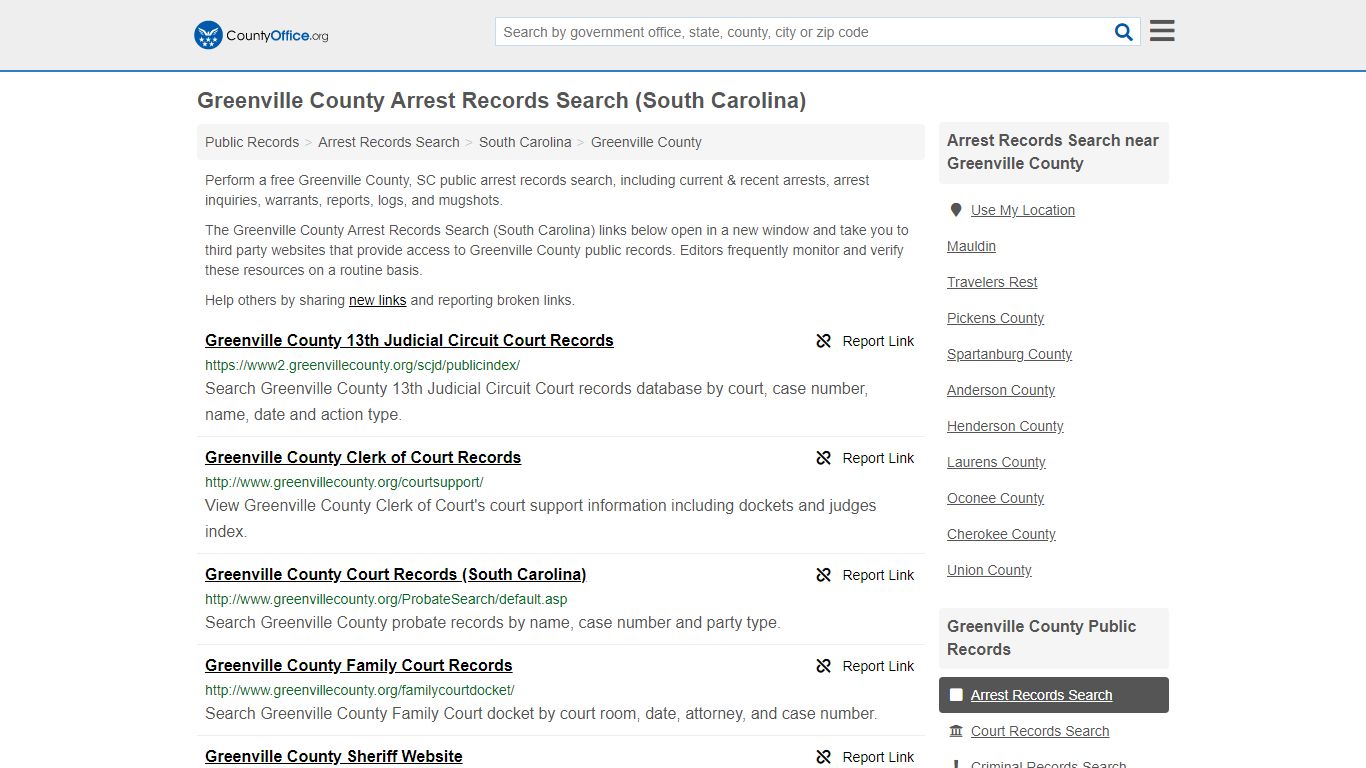 Arrest Records Search - Greenville County, SC (Arrests & Mugshots)